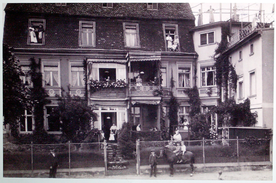 Hist. Foto des Spitta-Hauses, Havelseite